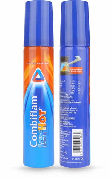 Combiflam Icyhot Fast Pain Relief Spray - 55 Gms