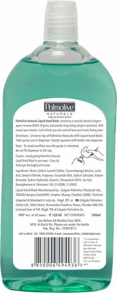 Palmolive Sea Minerals Handwash  Bottle Of 500 Ml