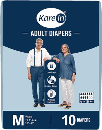 Kare In Adult Diapers Medium 10'S