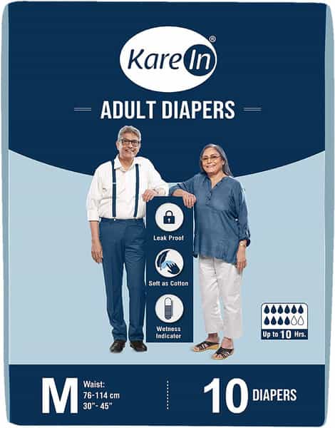 Kare In Adult Diapers Medium 10'S