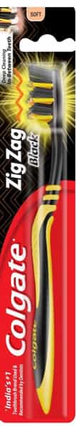 Colgate Toothbrush - Zigzag Black - 1 Pc - Soft Bristles
