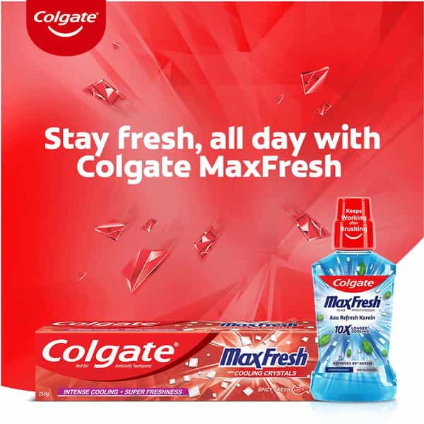 Colgate Toothpaste - Maxfresh Spicy Fresh - 150 G - Red Gel