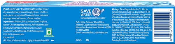 Colgate Toothpaste - Maxfresh Peppermint Ice - 80 G - Blue Gel