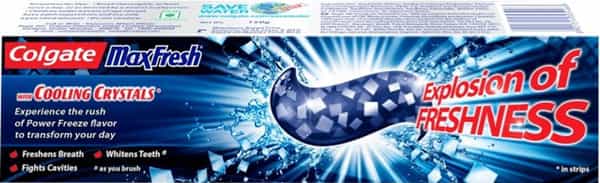 Colgate Toothpaste - Maxfresh Power Freeze - 150 G - Blue Gel