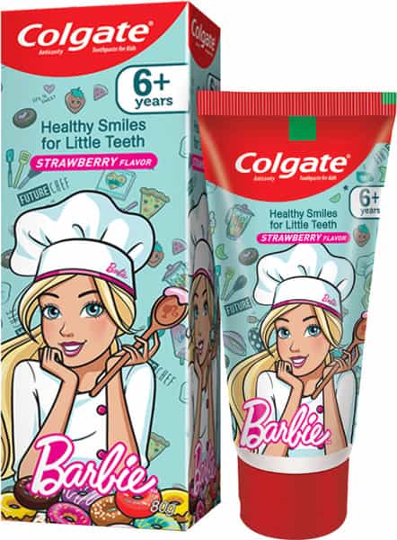 Colgate Kids Toothpaste Barbie - Strawberry Flavor - 80Gm