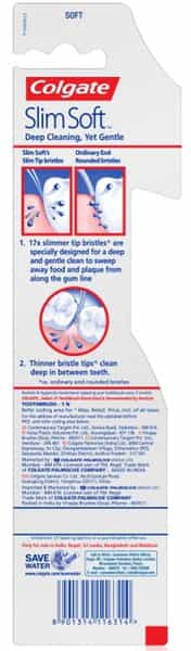 Colgate Toothbrush - Slim Soft - 1 Pc - Soft Bristles