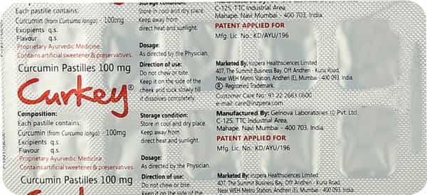 Curkey 100Mg Strip Of 10 Pastilles