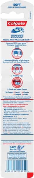 Colgate  Toothbrush 360 Whole Mouth Clean - Soft