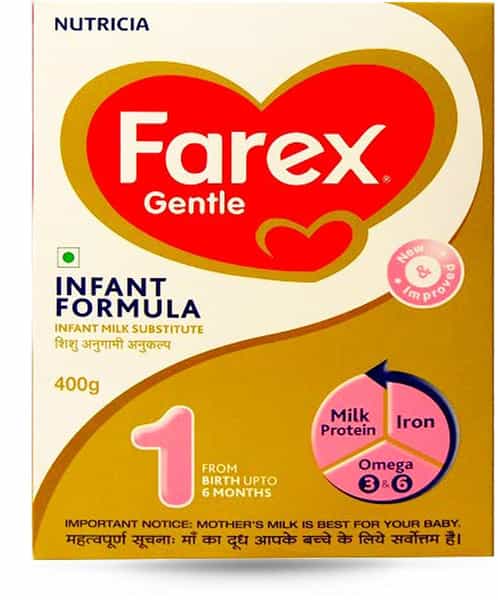 Farex Gentle Stage 1 Infant Formula Refill Of 400 G