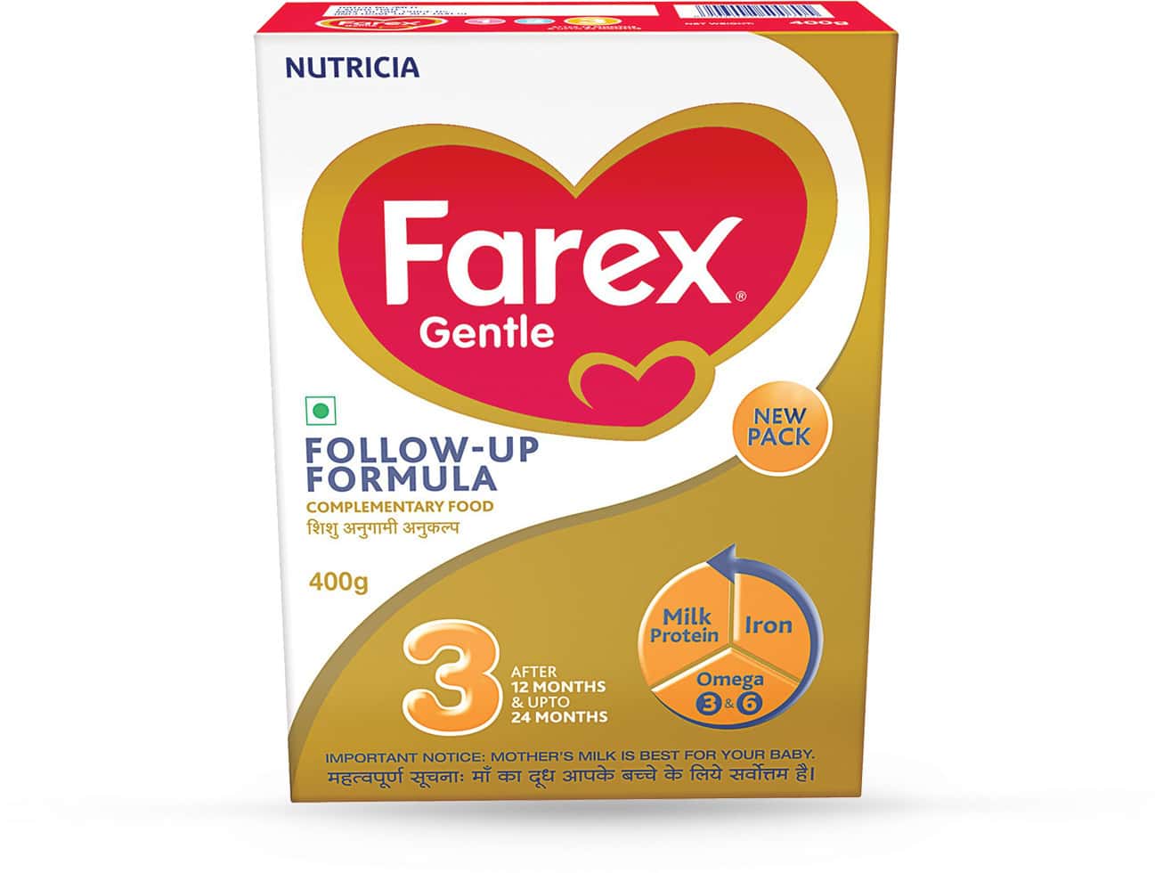 Farex Stage 3 Follow-Up Infant Formula Refill Of 400 G