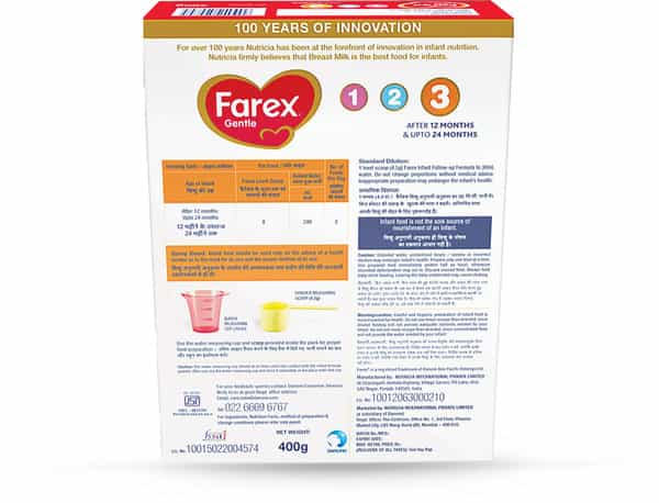 Farex Stage 3 Follow-Up Infant Formula Refill Of 400 G