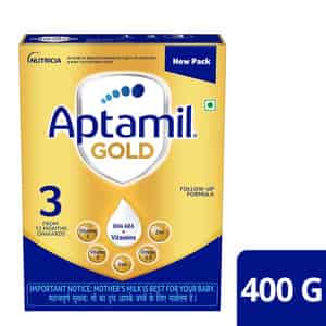 Aptamil Gold | 3 Follow Up Formula With Dha Ara & Vitamins | From 12 Months | Box 400 Gm