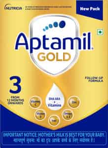 Aptamil Gold 3 Follow Up Infant Formula Powder (after 12 Months) Stage-3 -400g Bag-in-box