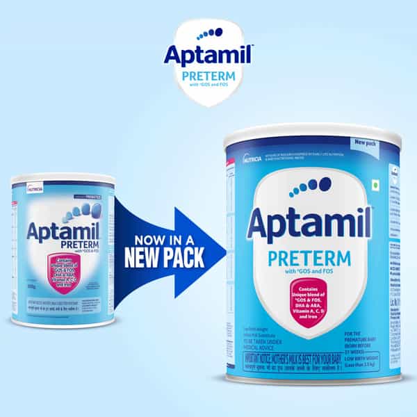Aptamil Preterm | Premature Baby Born Before 37 Weeks | Tin | Oral Powder | 400 Gm