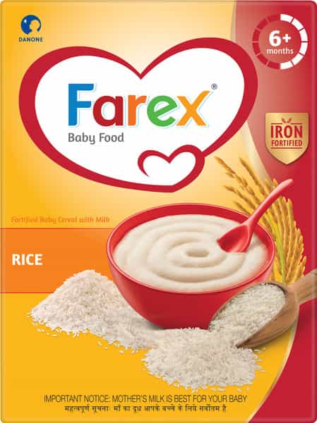 Farex Rice Baby Food (6 Months+) Refill Of 300 G