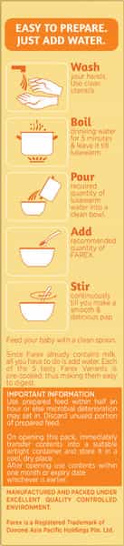 Farex Rice Baby Food (6 Months+) Refill Of 300 G