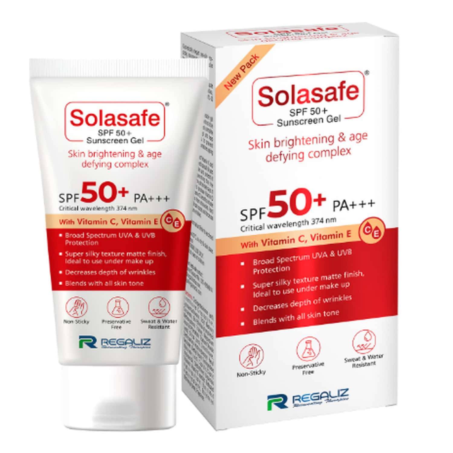 Solasafe Spf 50+ Sunscreen Gel 50 Gm