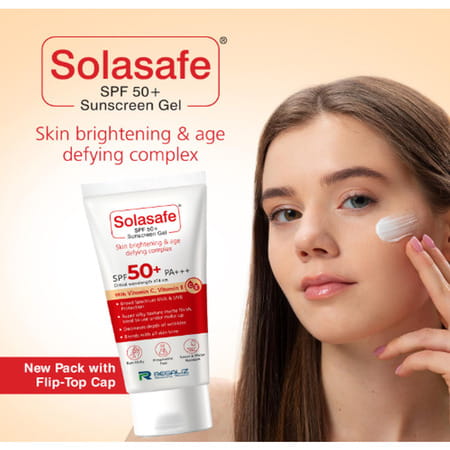 Solasafe Spf 50+ Sunscreen Gel 50 Gm