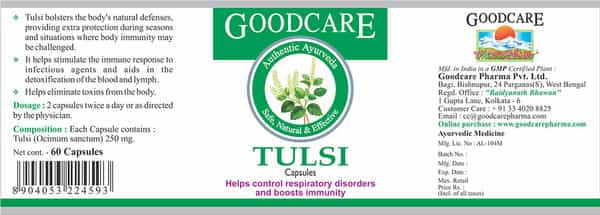 Goodcare Tulsi Capsules - 60No's