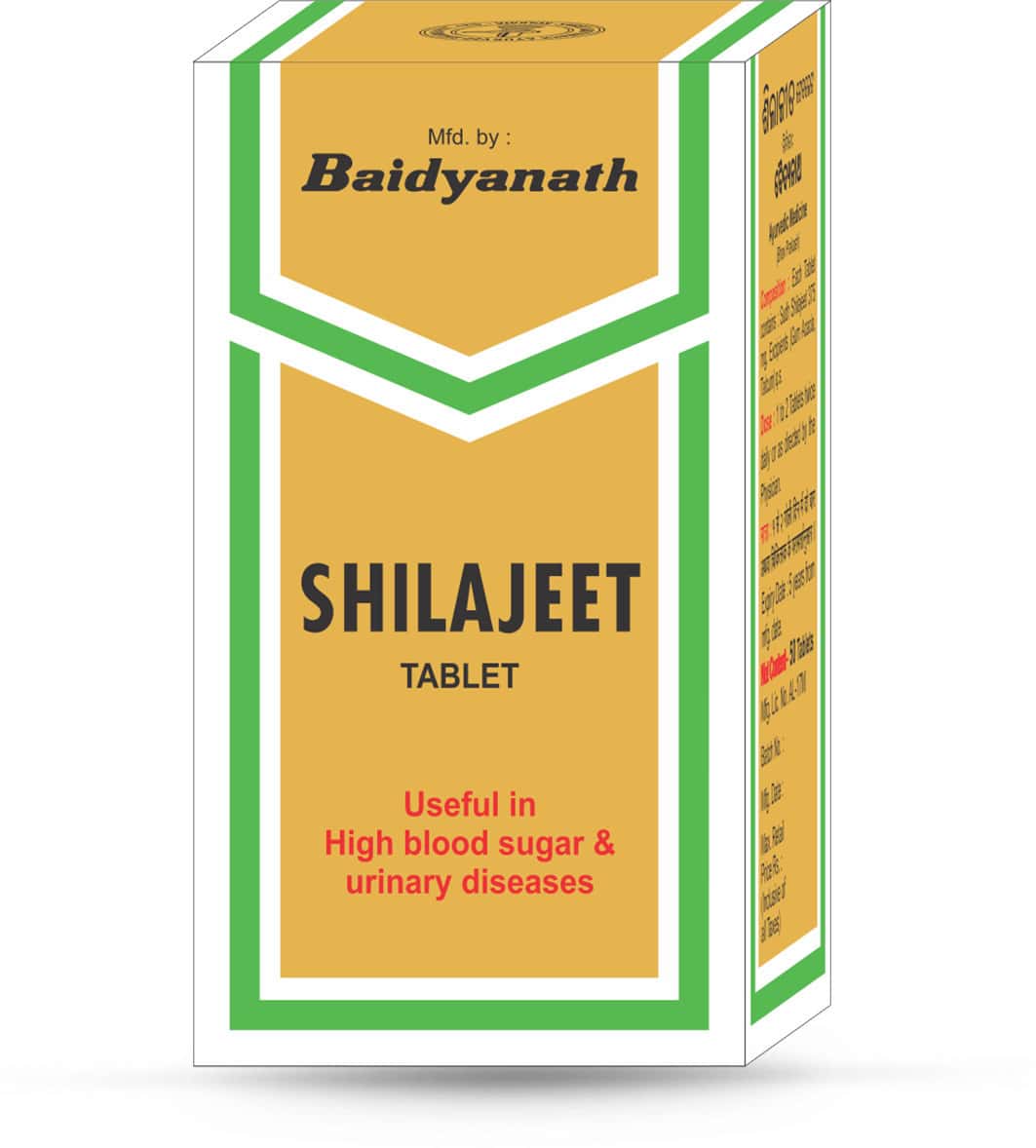 Baidyanath Shilajeet (Shilajit) Tablets - | Helps Boost Stamina| Reduces Fatigue - 50 Tablets