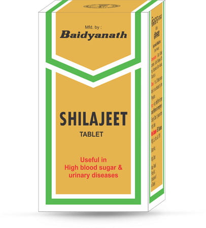 Baidyanath Shilajeet (Shilajit) Tablets - | Helps Boost Stamina| Reduces Fatigue - 50 Tablets