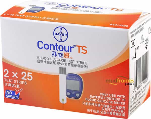 Contour Ts | Blood Glucose | 25 Test Strips | Pack Of 2