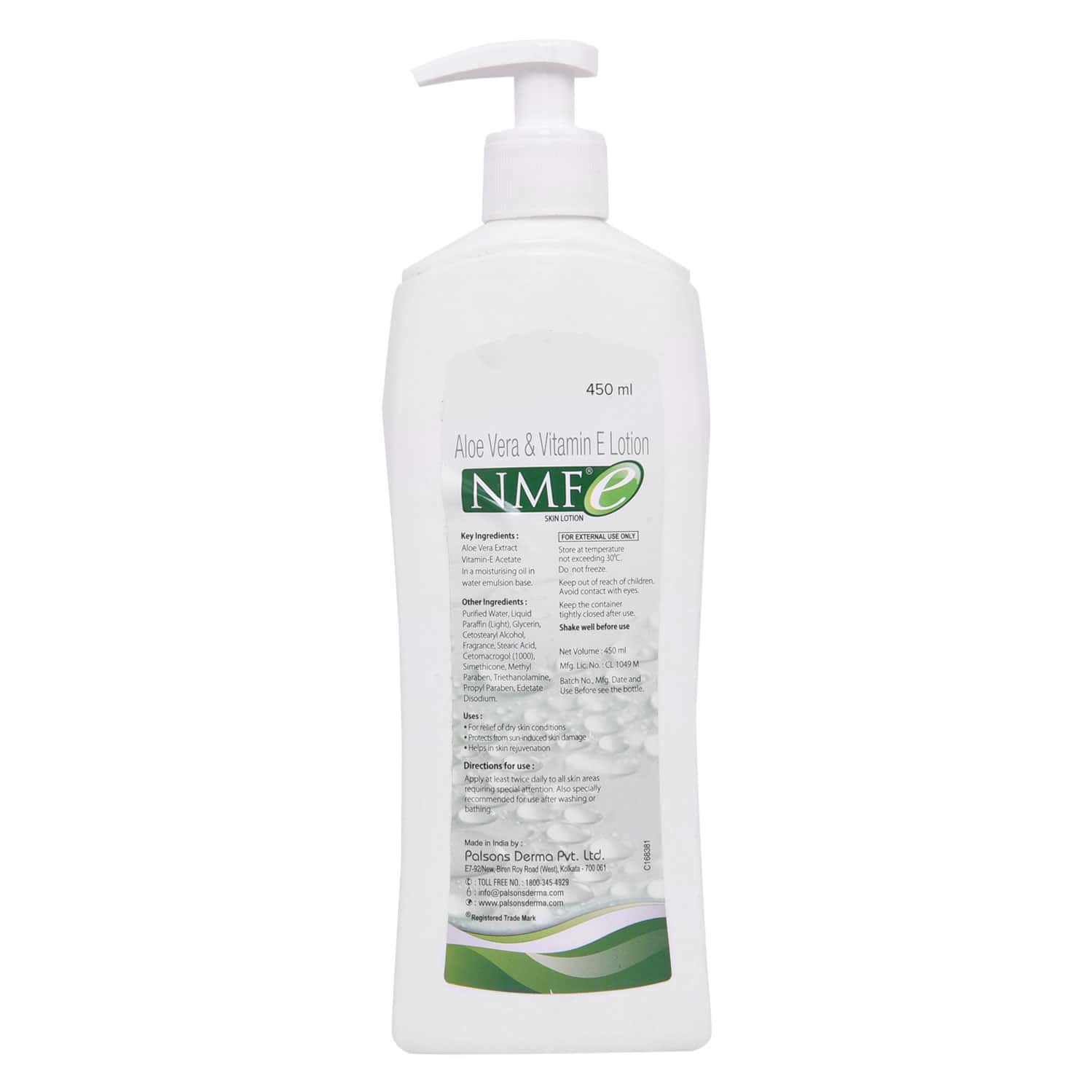 Buy NMF E LOTION 450ML Online & Get Upto 60 OFF at PharmEasy