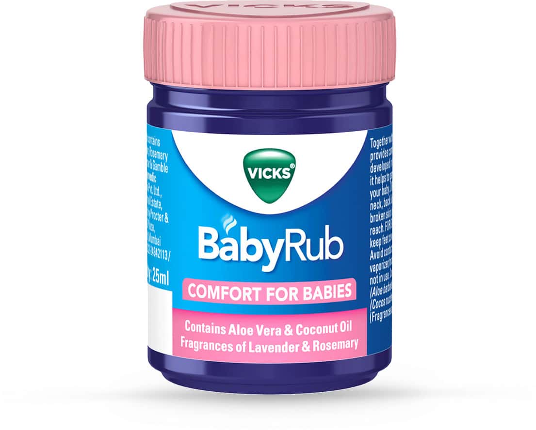 Buy VICKS BABYRUB SOOTHING BALM COMFORT FOR BABIES BOTTLE OF 25 ML