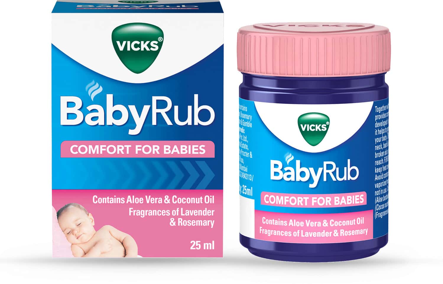 Buy VICKS BABYRUB SOOTHING BALM COMFORT FOR BABIES BOTTLE OF 25 ML ...