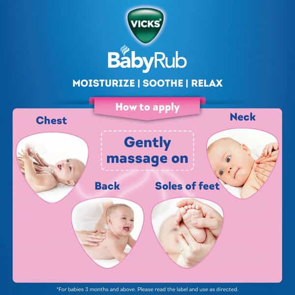 Vicks Babyrub Soothing Balm Comfort For Babies Bottle Of 25 Ml