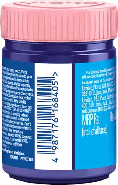 Vicks Babyrub Soothing Balm Comfort For Babies Bottle Of 25 Ml