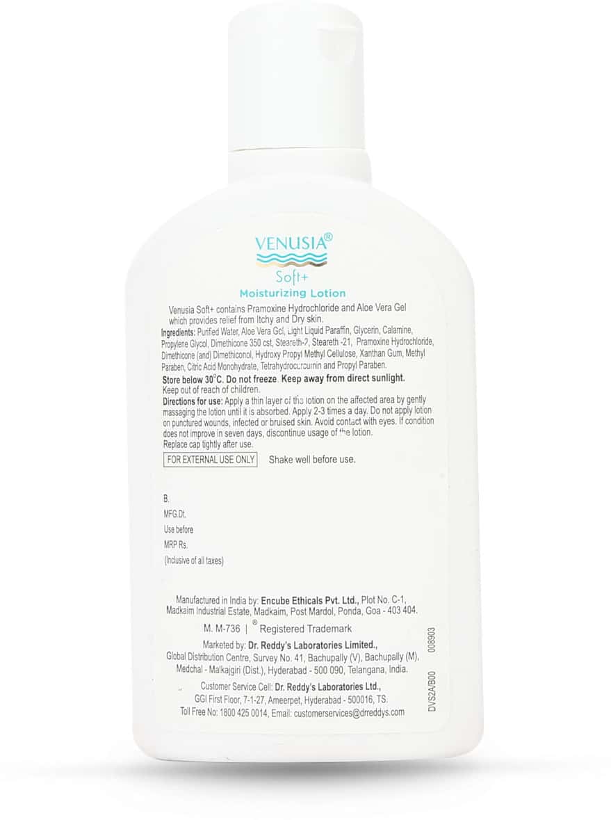 Buy VENUSIA SOFT + MOISTURIZING LOTION FOR SENSITIVE SKIN RELIEVES