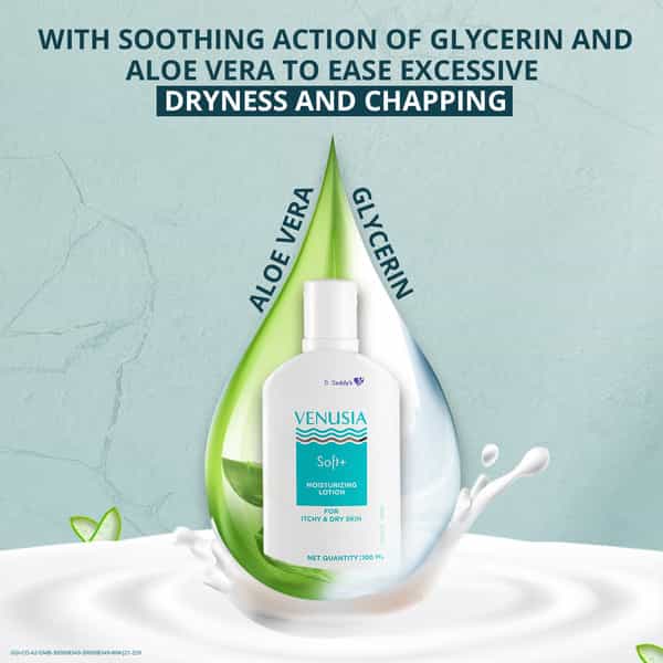 Venusia Soft Plus Moisturising Lotion For Itchy & Dry Skin 100 Ml