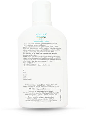 Venusia Soft Plus Moisturising Lotion For Itchy & Dry Skin 100 Ml