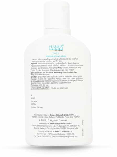 Venusia Soft Plus Moisturising Lotion For Itchy & Dry Skin 100 Ml