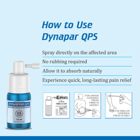 Dynapar Qps Pain Relief Spray For Back | Knee | Muscle & Joint Pain - 15 Ml