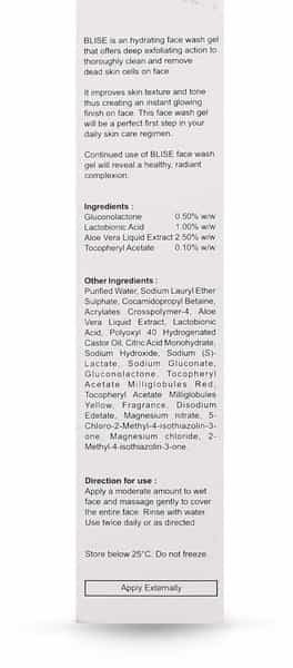 Blise Face Wash Gel 100Gm