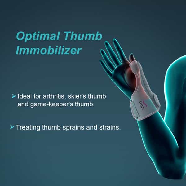 Tynor Thumb Spica Splint Grey Universal Size 1 Unit