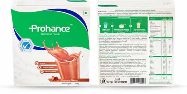 Prohance Nutrition Powder | Chocolate Flavour | Box 200 Gm