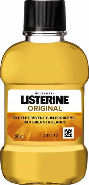 Listerine Original Mouthwash Bottle Of 80 Ml