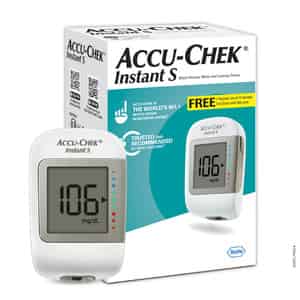 Accu-Chek Instant S Blood Glucose And Lancing Device | Glucometer | Free 10 Test Strips
