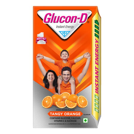Glucon-D Tangy Orange With 3 Benefits Of Energy | Recovery | And Immunity | 1 Kg | Refill