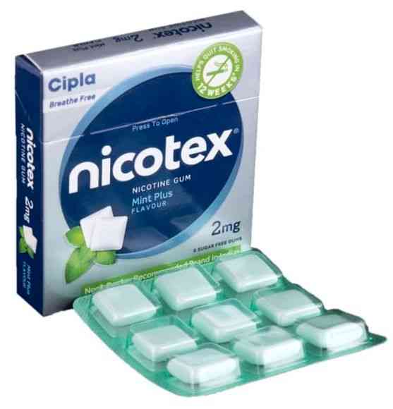 Buy Nicotex 2mg Sugar Free Mint Plus Gum 9'S Online at flat 15 off