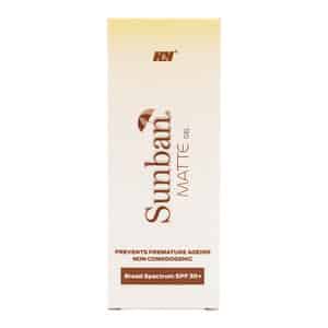 Sunban Matte Spf 30+ Sunscreen Gel 75 Gm