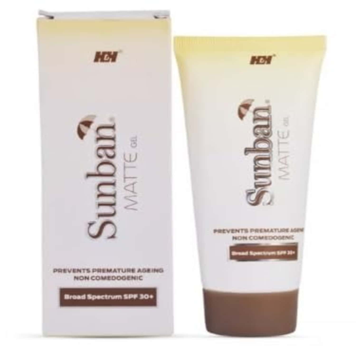Sunban Spf 30 Matte Tube Of 75gm Sunscreen Gel
