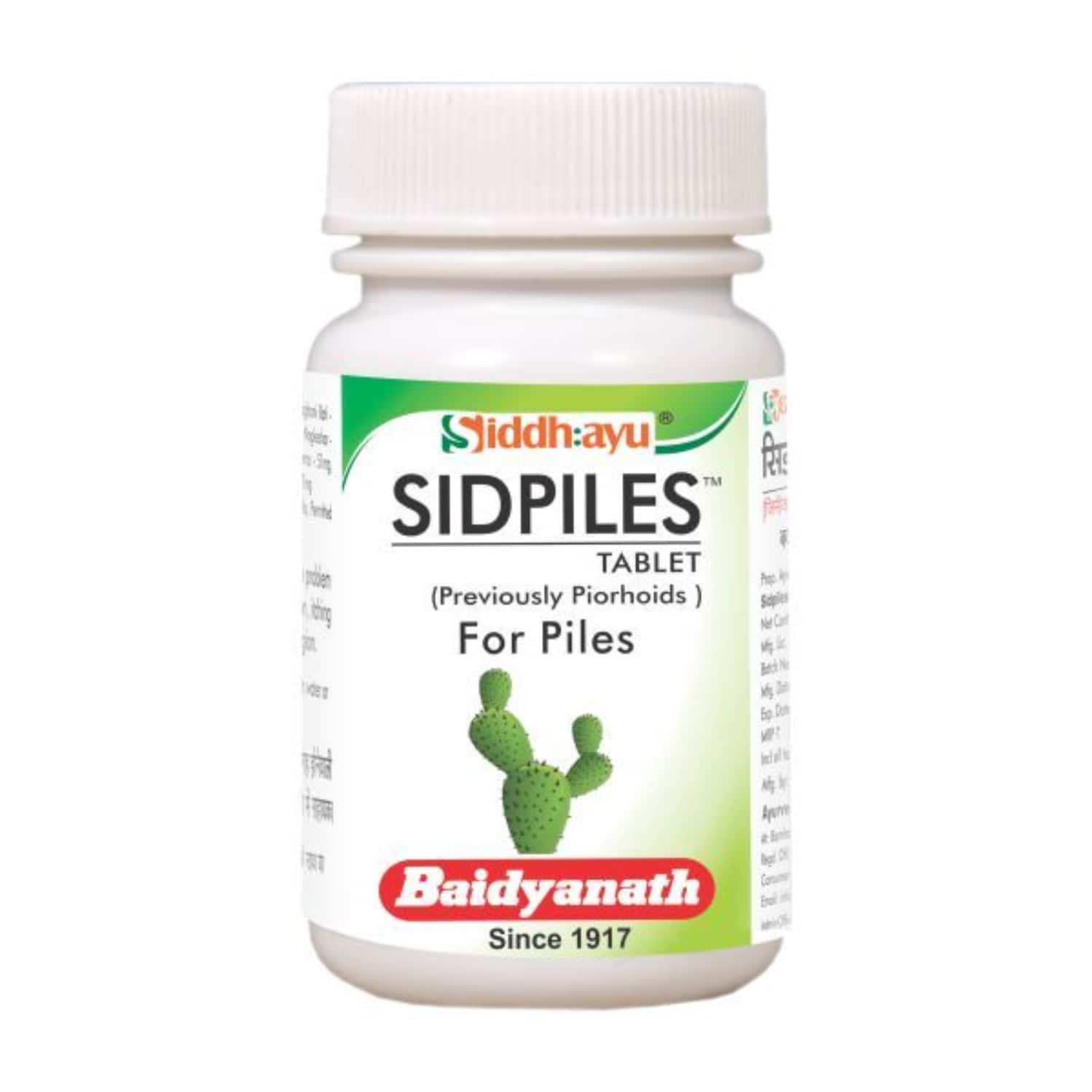 Baidyanath Sidpiles | Ayurvedic Piles Medicine | 50 Tablets
