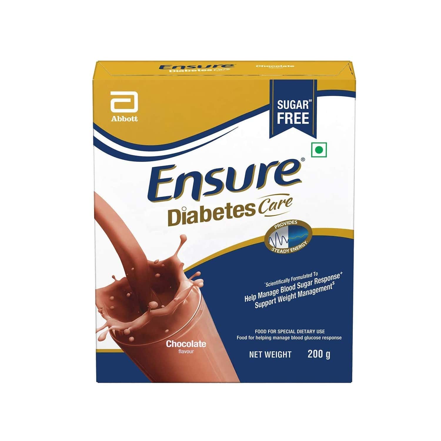 Buy ENSURE CHOCOLATE DIABETES CARE POWDER REFILL OF 200 G Online & Get