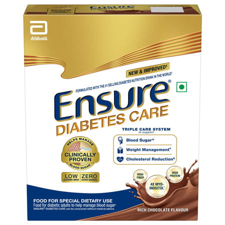 Ensure | Diabetes Care Nutrition Drink For Adults | Rich Chocolate | Box | 200 Gm