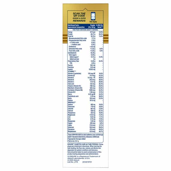 Ensure | Diabetes Care Nutrition Drink For Adults | Rich Chocolate | Box | 200 Gm