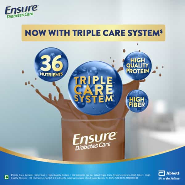 Ensure | Diabetes Care Nutrition Drink For Adults | Rich Chocolate | Box | 200 Gm